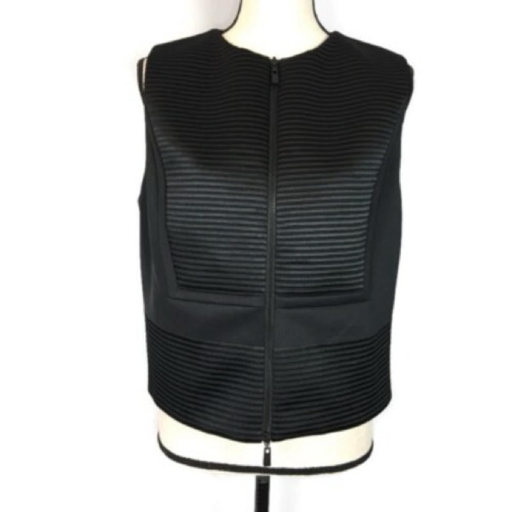 Robert Rodriguez Black Textured Vest